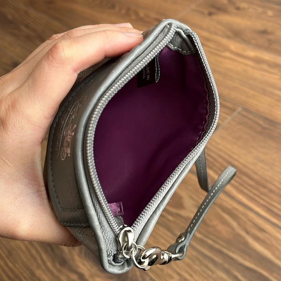 Coach Zip Wristlet - Silver - Picture 4 of 8